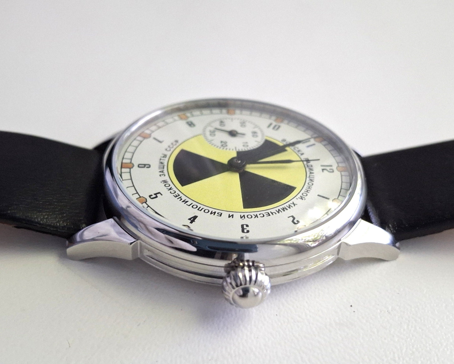 Soviet watch "Molnija"- "Troops of radiation, chemical and biological protection of the USSR", vintage watch