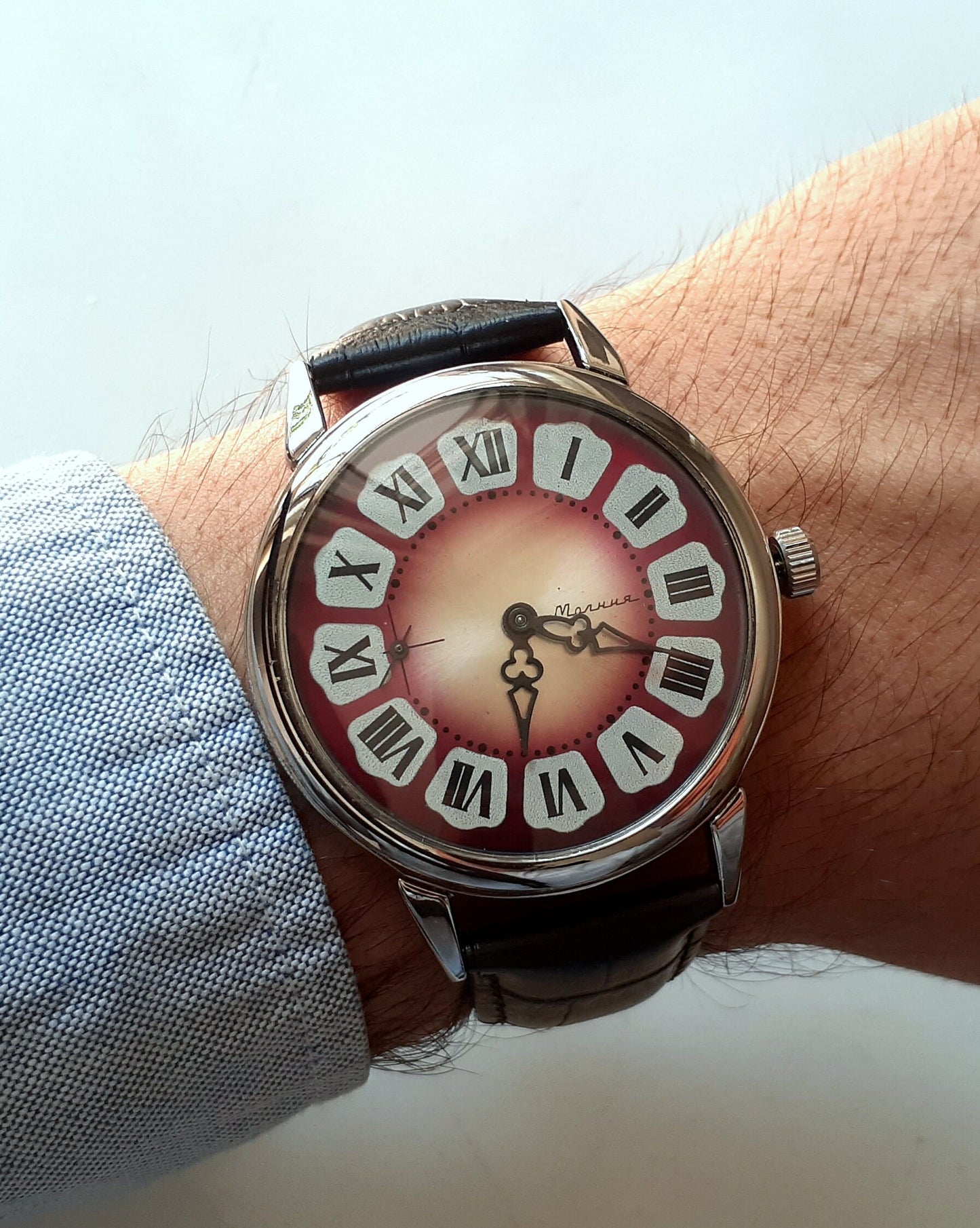 Soviet watch "Molnija", Vintage Watch , Mens watch, "Marriage" watch ,Pocket watch, Ukraine watch