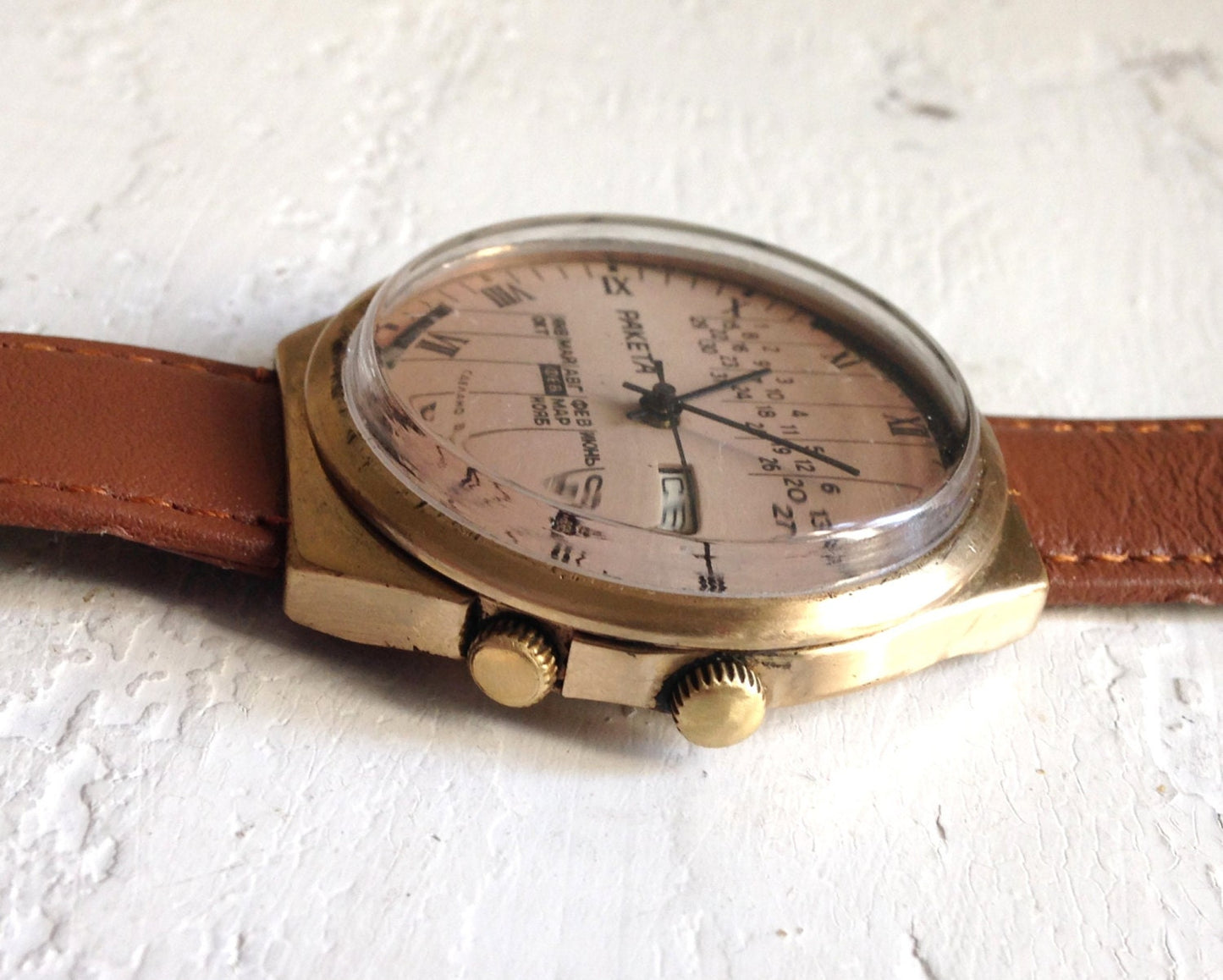 Soviet watch "RAKETA",Ukraine watch, Vintage Watch ,Mens watch, classic watch, Watch Men, boyfriends watch ,Gold Watch