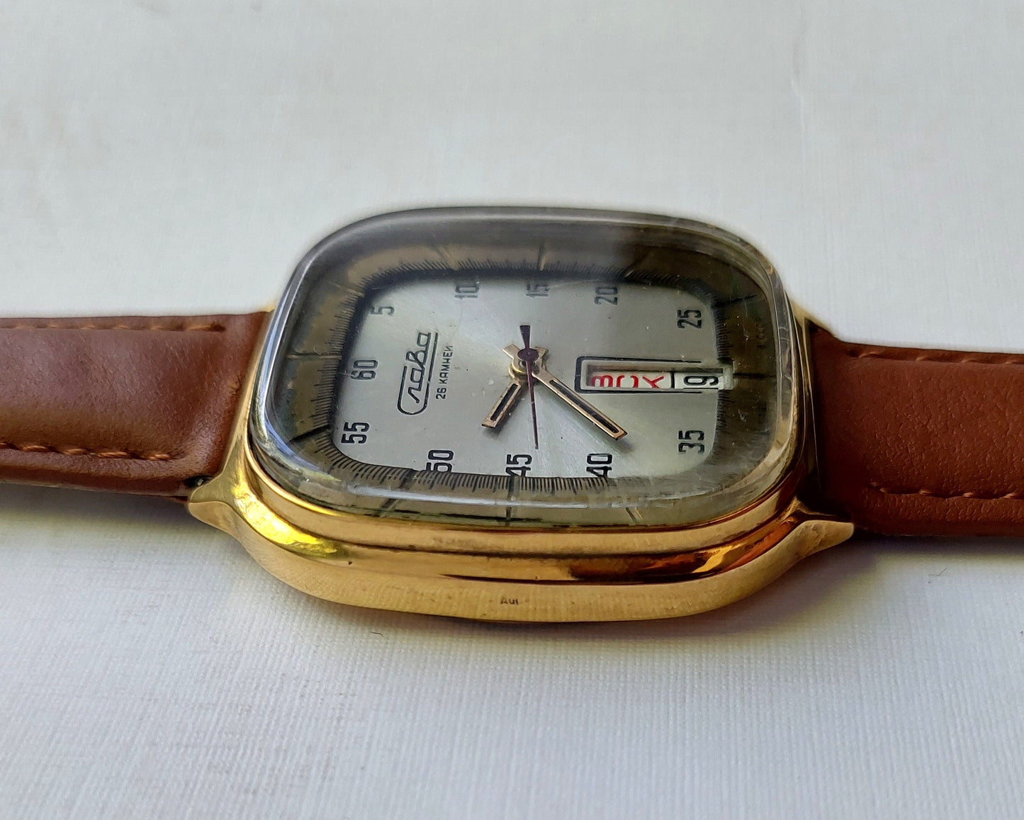 Soviet watch - "Slava", Mens watch,Ukraine watch, Vintage Watch , gold watch ,Mens watch, boyfriends watch "Slava"