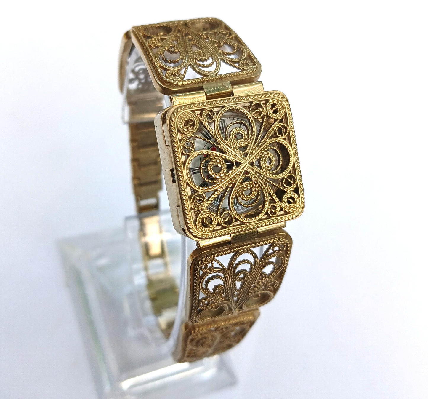 Soviet watch "Chaika" with beautiful bracelet , Vintage Watch ,Womens watch ,gold watch , Mechanical watch
