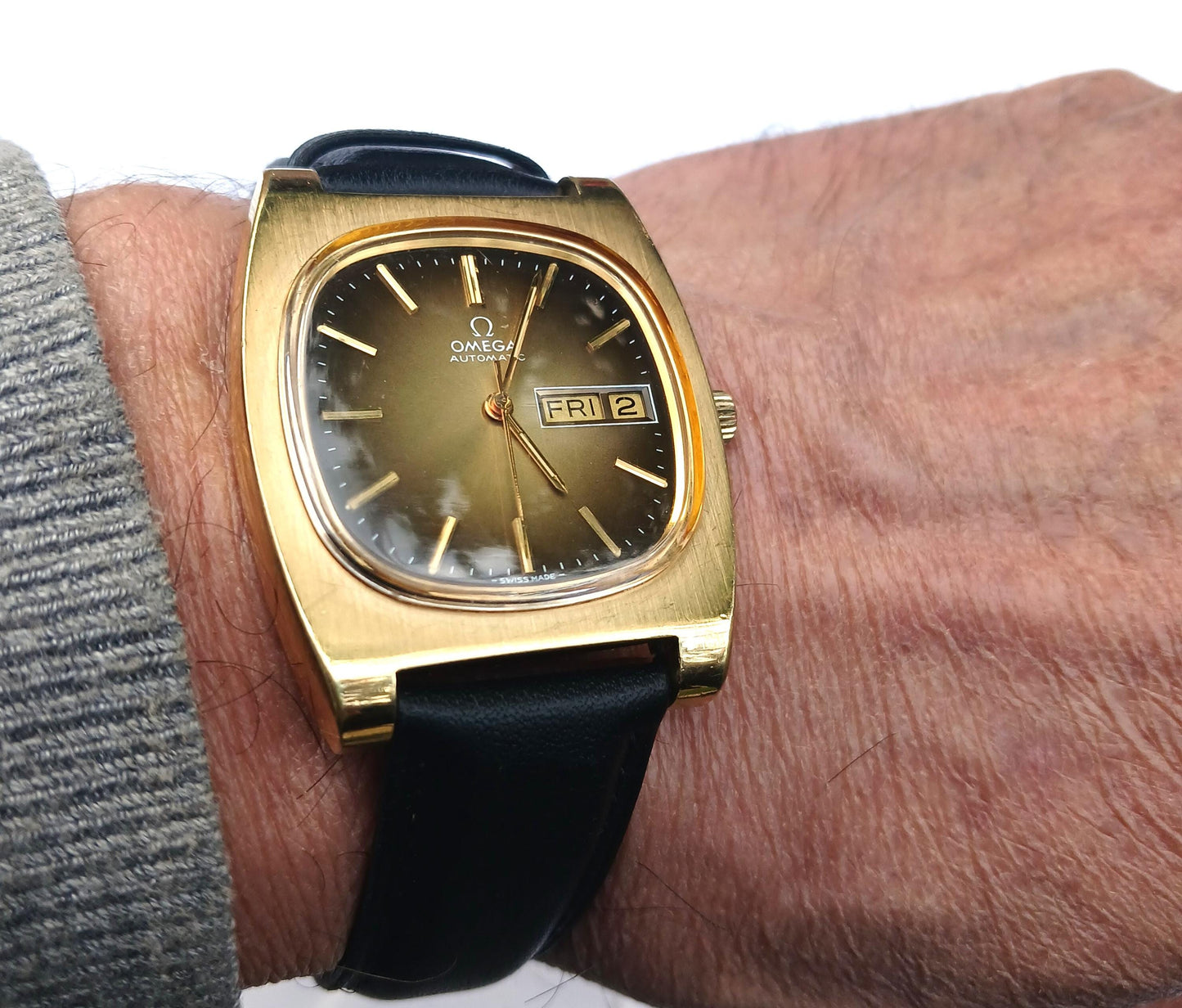 Omega watch "Genève" Ref. 166.0188 Automatic , Men’s Watch, Swiss Watch, Omega watch, Antique watch, Old Swiss watch