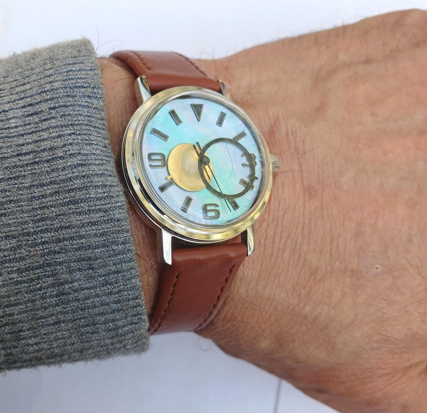 Pearl watch "Raketa" , Nacre watch , GEMSTONE Watch , Shell watch, Mother Pearl watch, Swiss watch