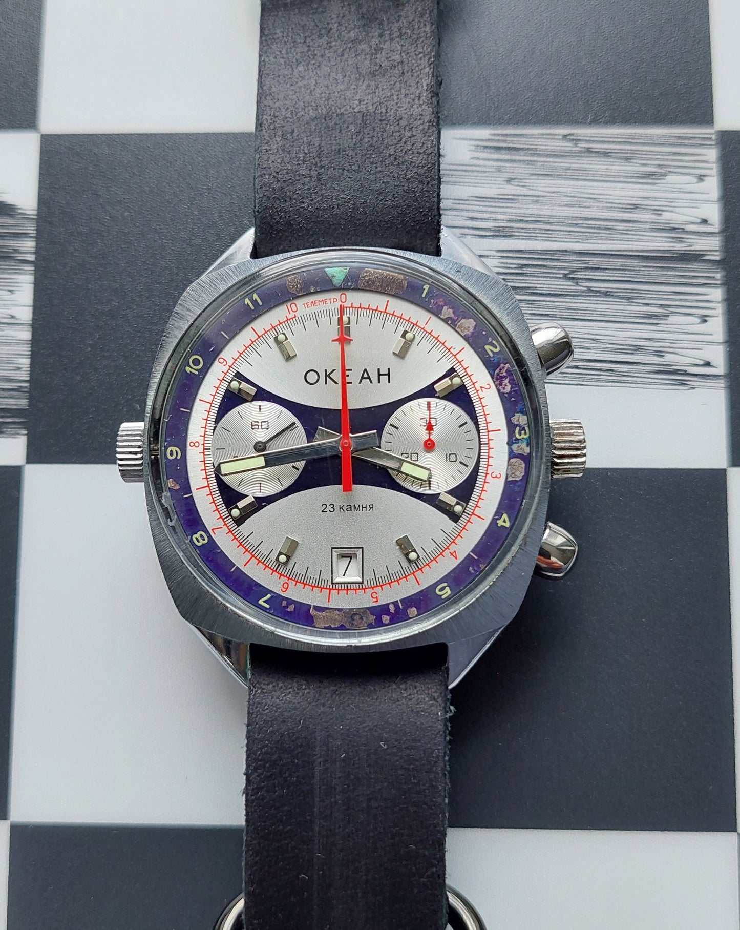 Rare watch Chronograph "Poljot", Shturmanskie watch, Ocean watch ,Vintage Watch ,Ukraine watch, Mechanical watch , air force watch