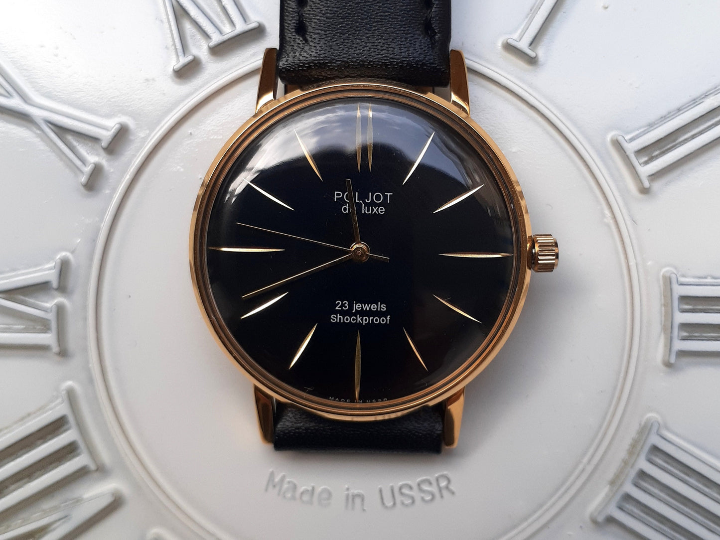 Soviet watch - "Poljot De Luxe" - Slim Watch 8mm thickness