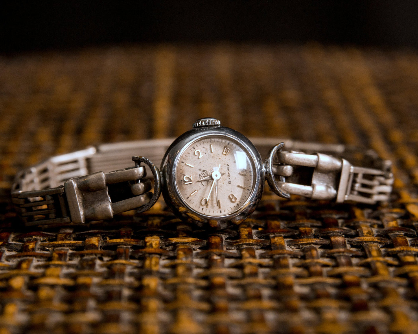 Soviet watch "Dawn" ,Vintage Watch, Sterling silver watch