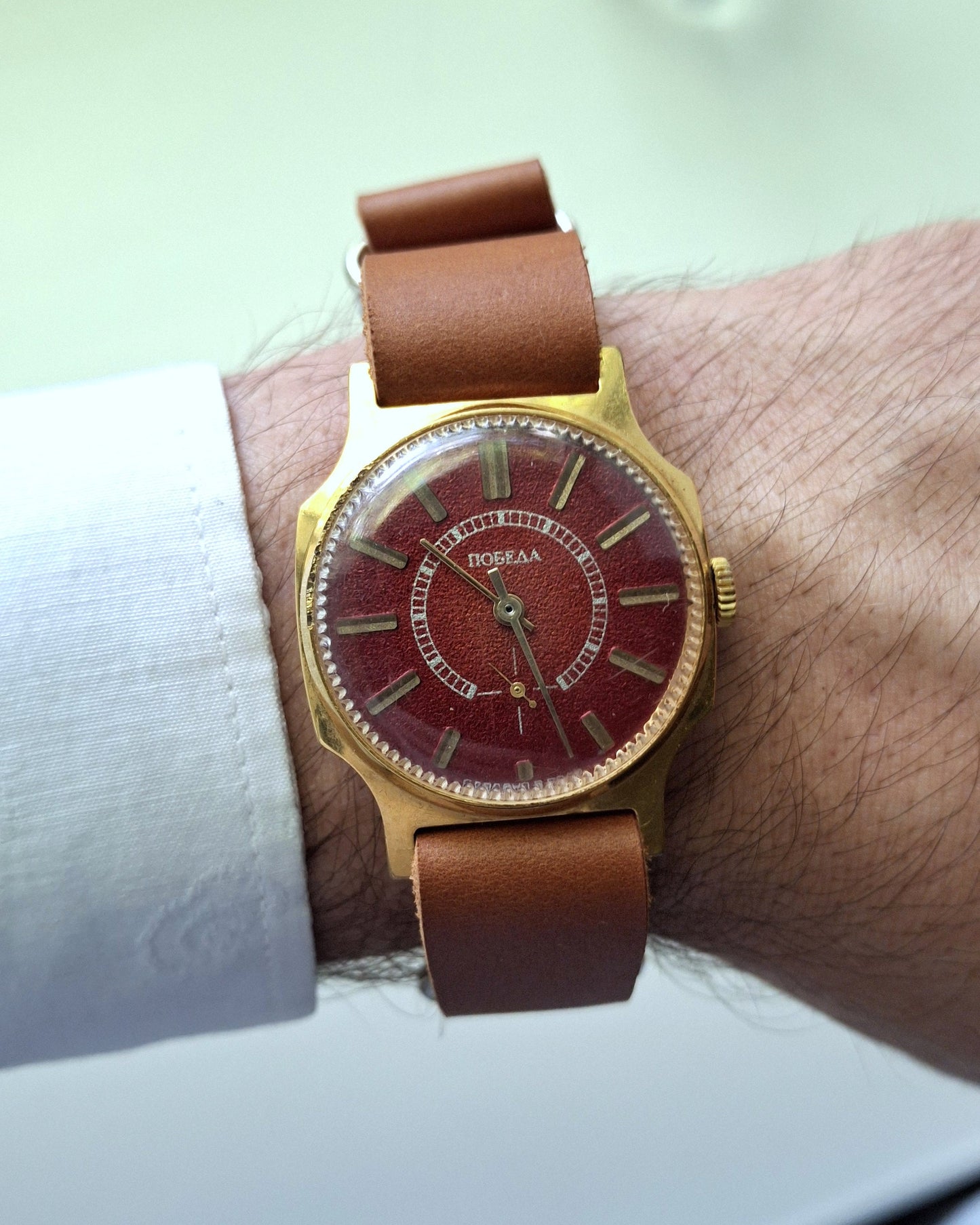 Soviet watch "Pobeda" , Vintage Watch ,Mens watch, classic watch, Watch Men, boyfriends watch ,Gold Watch
