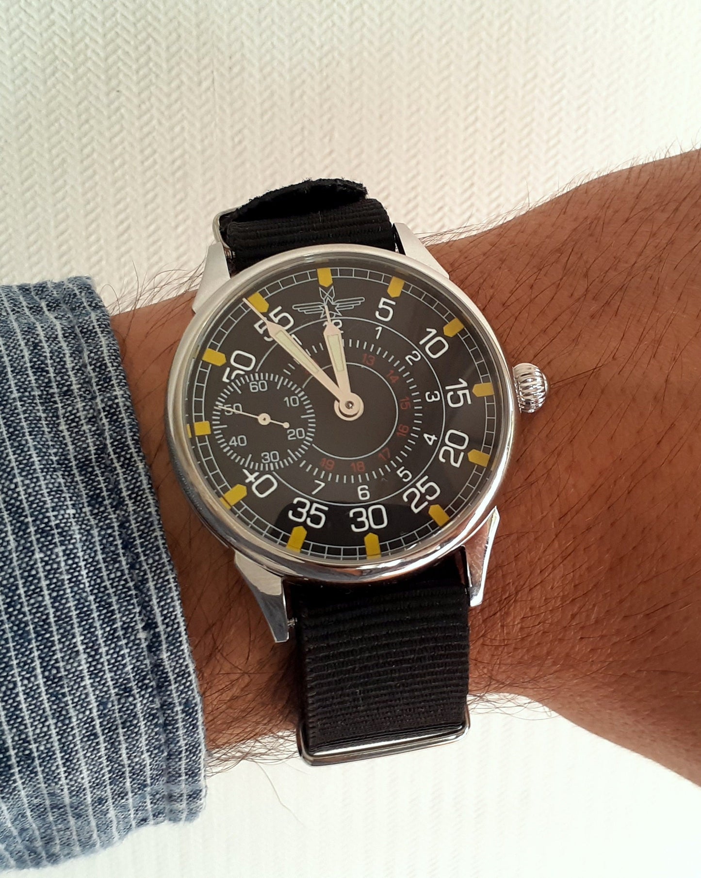 Aviator watch "Molnija" , Soviet watch, Pilot watch