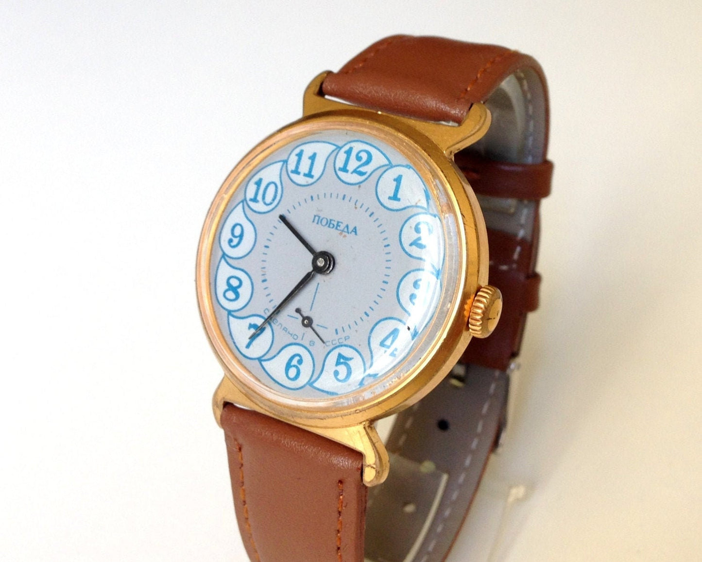 Soviet watch "Pobeda" ,Vintage Watch ,Gold Plated watch, Men's watch, Ukraine watch, Soviet watch ,Mens watch,