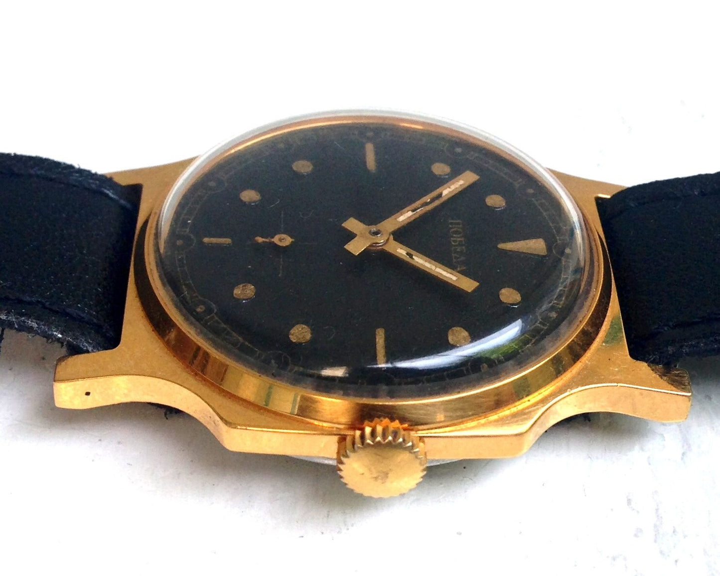 Soviet watch "Pobeda" ,Mens watch, black Watch ,gold watch, Vintage Watch ,Watch Men, boyfriends watch