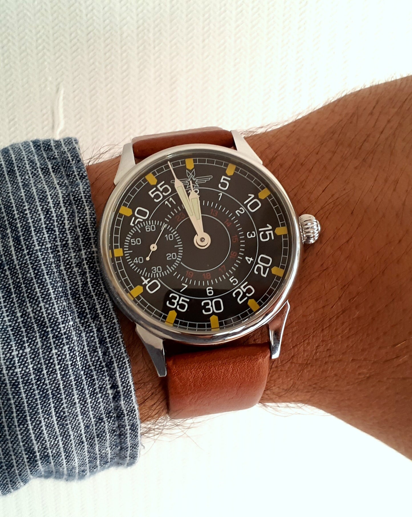 Aviator watch "Molnija" , Soviet watch, Pilot watch