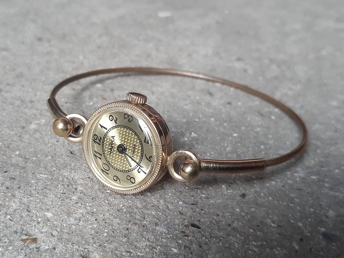 Soviet watch "Chaika" with beautiful bracelet , Vintage Watch ,Womens watch ,gold watch , Mechanical watch