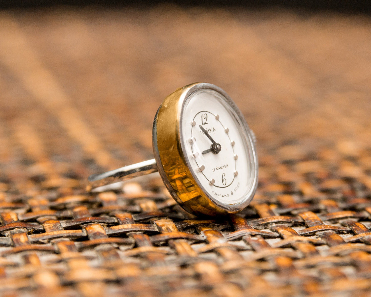 Ring watch "Chaika", Vintage ring watch ,Soviet watch, ladies watch montre femme