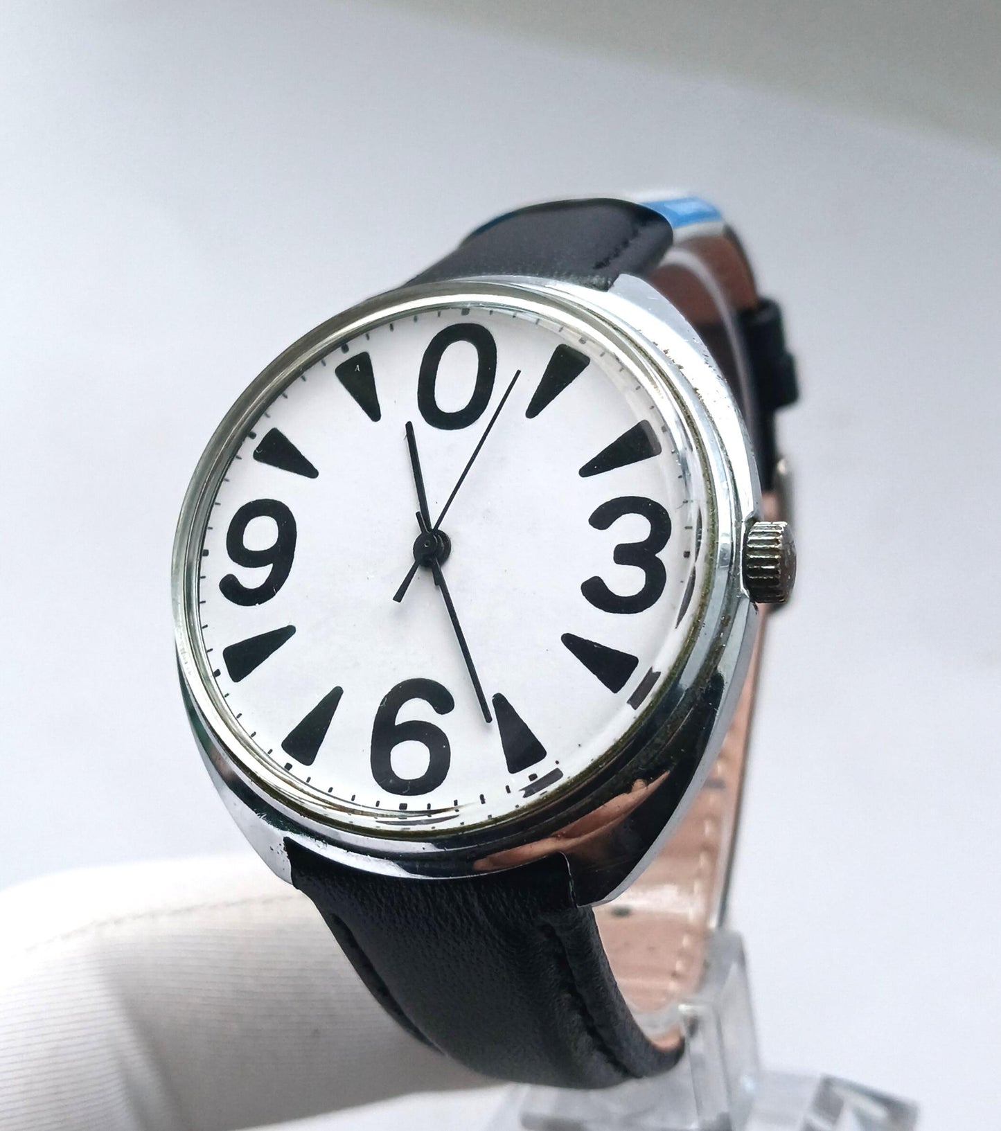 Soviet watch "Raketa" "Zero watch" , NOS watch ,Ukraine watch ,Mens watch , Mechanical watch, men's watch ,black and white watch