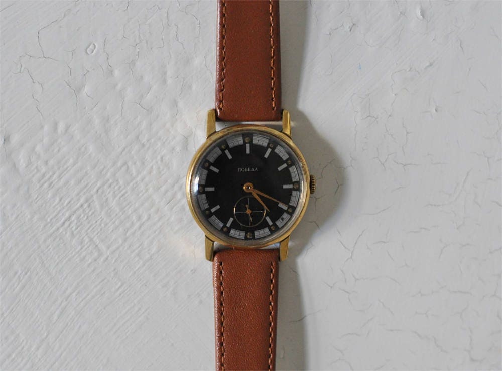 Soviet watch "Pobeda", NOS watch ,Men's watch , Vintage Watch ,Mens watch, gold watch, classic watch, Ukraine watch