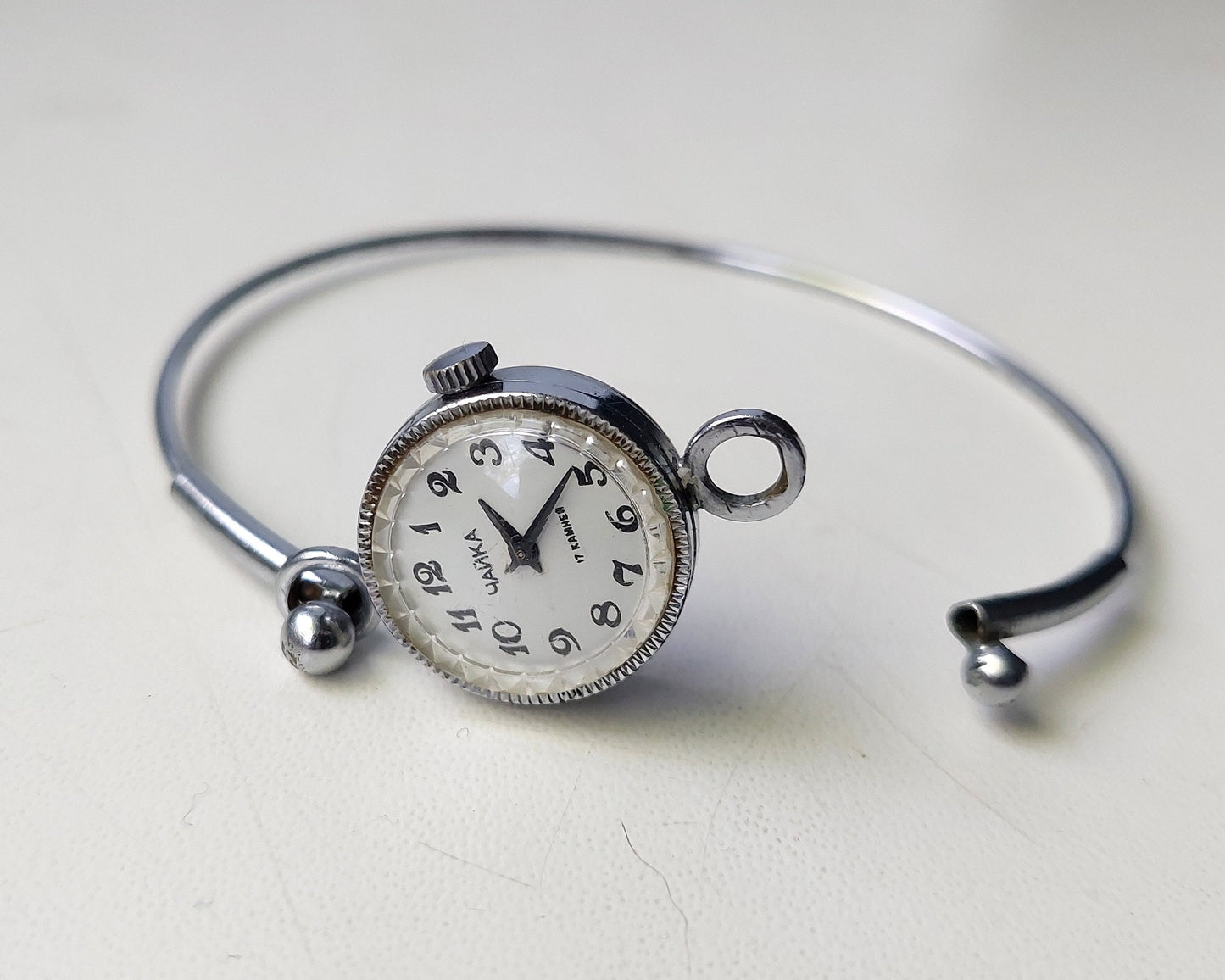 Soviet watch "Chaika" with beautiful bracelet , Vintage Watch ,Womens watch ,gold watch , Mechanical watch