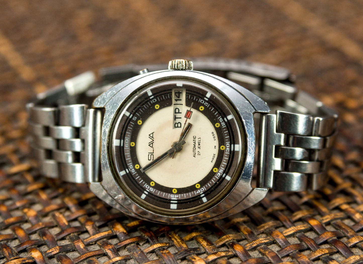 Soviet watch "Slava" , automatic watch , Vintage Watch , Mens watch ,Mechanical watch ,big watch