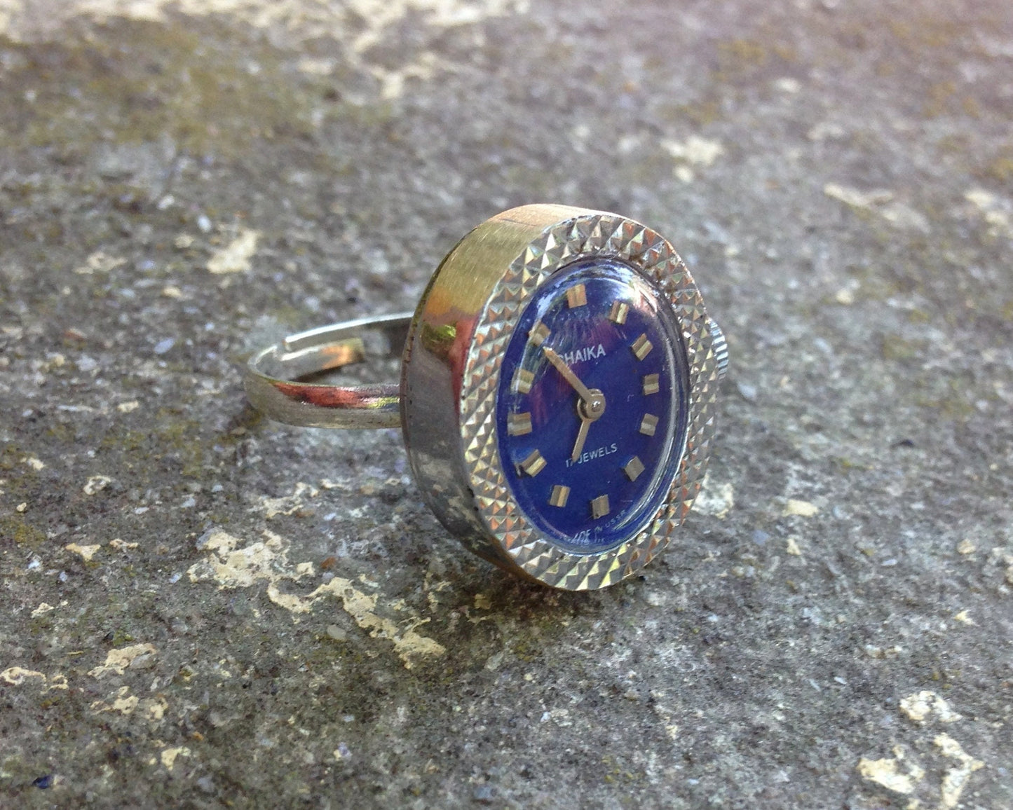 Watch ring "Chaika", Vintage ring watch ,Soviet watch , ladies watch montre femme