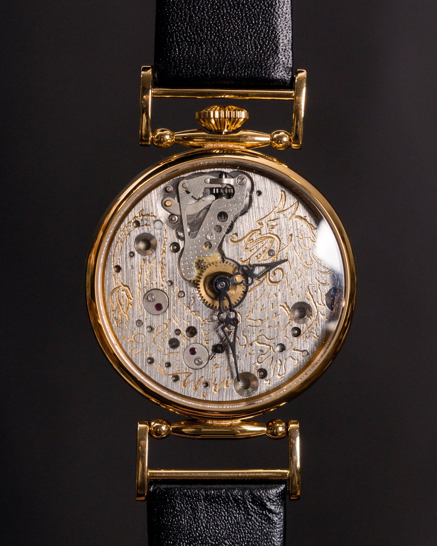 Soviet watch "Molnija"- Dragon watch, Engraved watch, Personalized watch