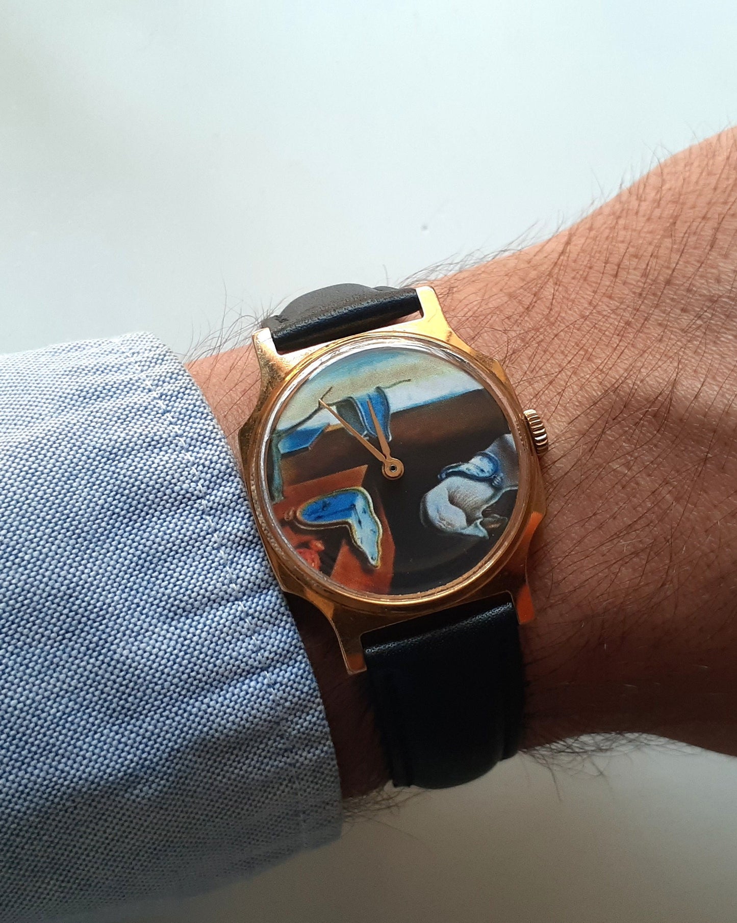 Soviet watch ,Melting Watch, Soft Watch, Persistence of Memory by Salvador Dali ,Mens watch