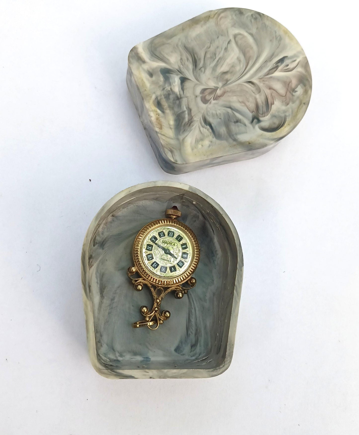 Gold plated watch , Pendant watch "Chaika", gold watch ,Womens watch, Mechanical watch