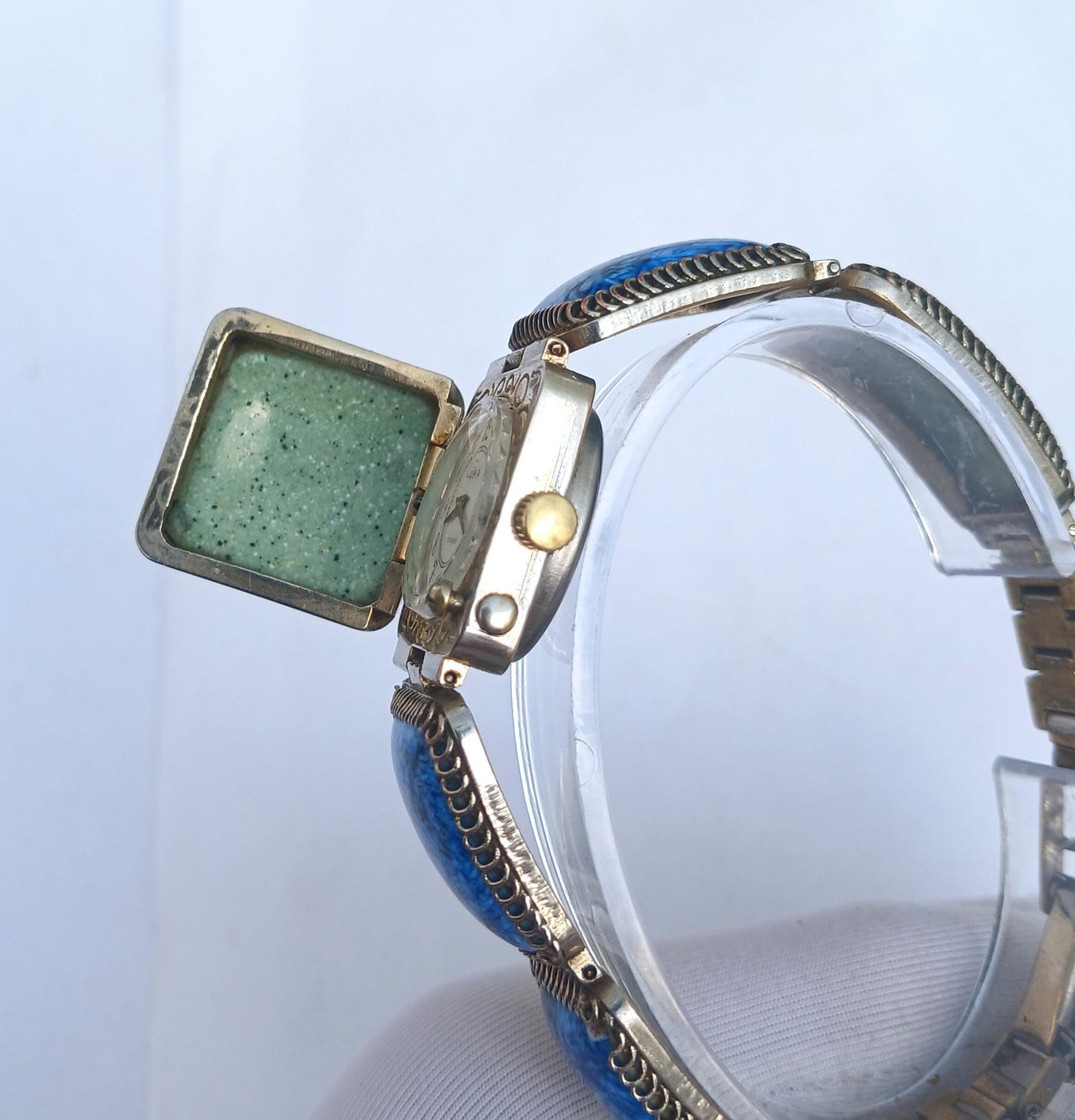 Soviet watch "Chaika" with malachite stones, Vintage Watch ,Ukraine watch ,Womens watch ,gold watch , Mechanical watch, Christmas Gift WATCH