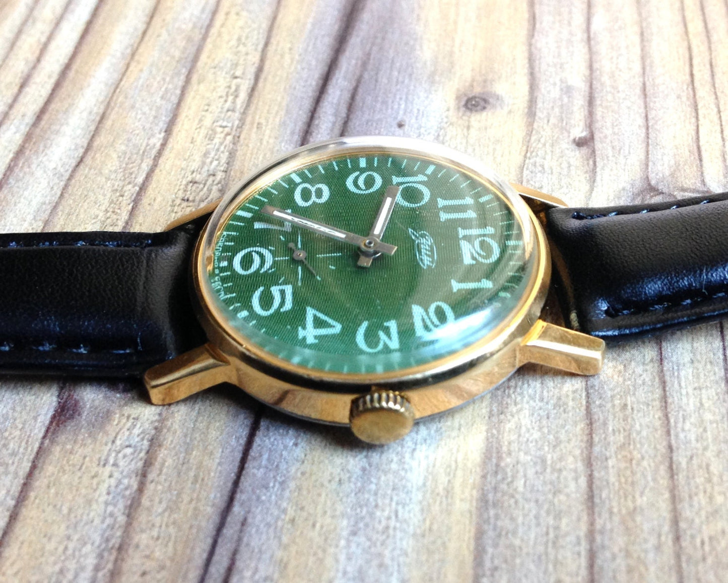 Soviet watch "Pobeda" ,Vintage Watch ,Gold Plated watch, Men's watch, Ukraine watch