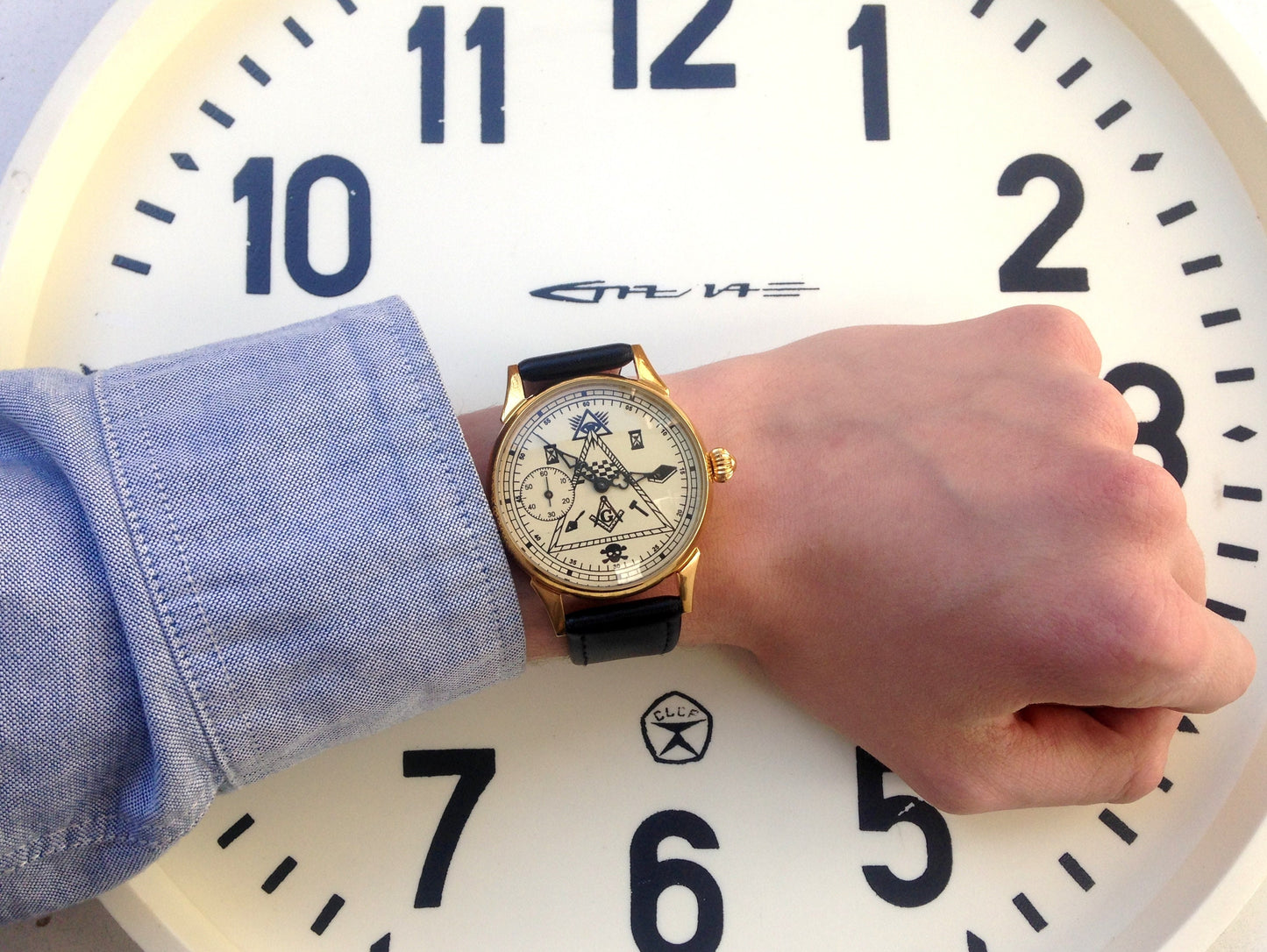 Masonic watch ,Soviet watch "Molnija", Vintage Watch ,Pocket watch, Ukraine watch