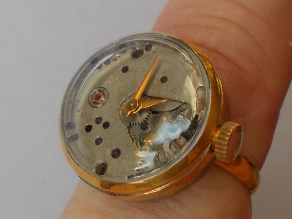 Ring watch, Vintage watch ring, vintage ring watch, Watch ring , Steampunk watch ring, skeleton watch