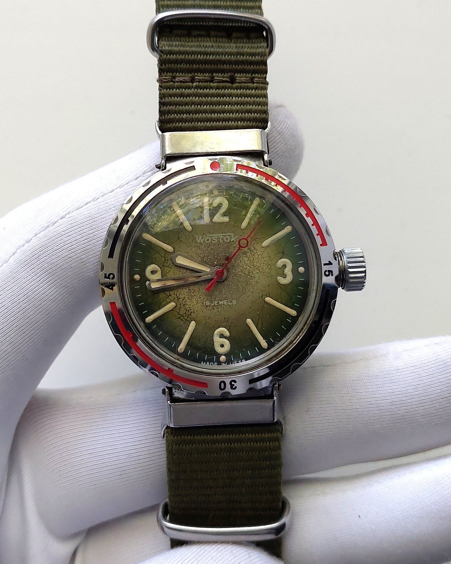 Rare Dive watch "Amphibian" "Wostok", Soviet watch , Men watch Mechanical watch