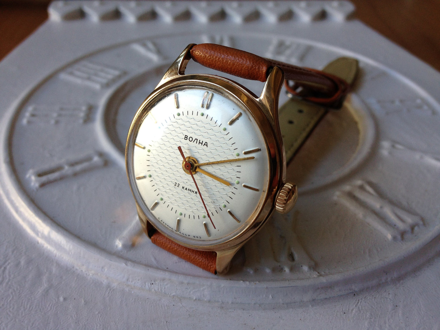 Soviet watch "Wave" ,Men's watch , Vintage Watch , gold watch, classic watch, Ukraine watch