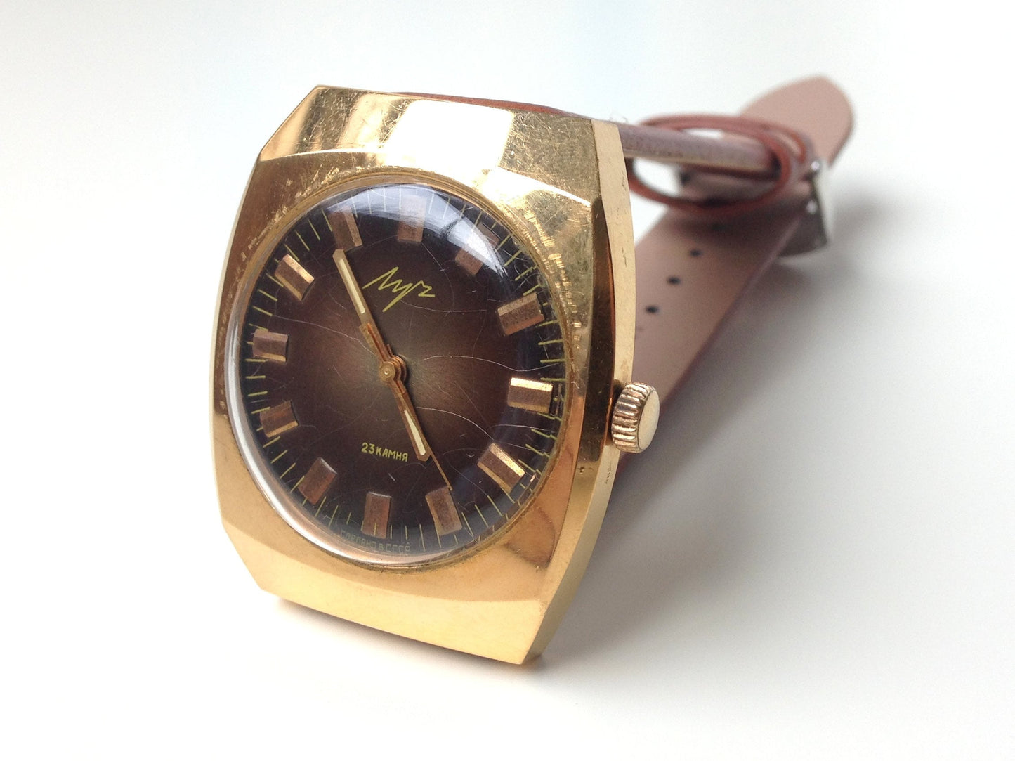 Soviet watch "Luch", Mens watch ,Vintage Watch ,Ukraine watch ,gold watch , Mechanical watch , men's watch USSR watch working watch