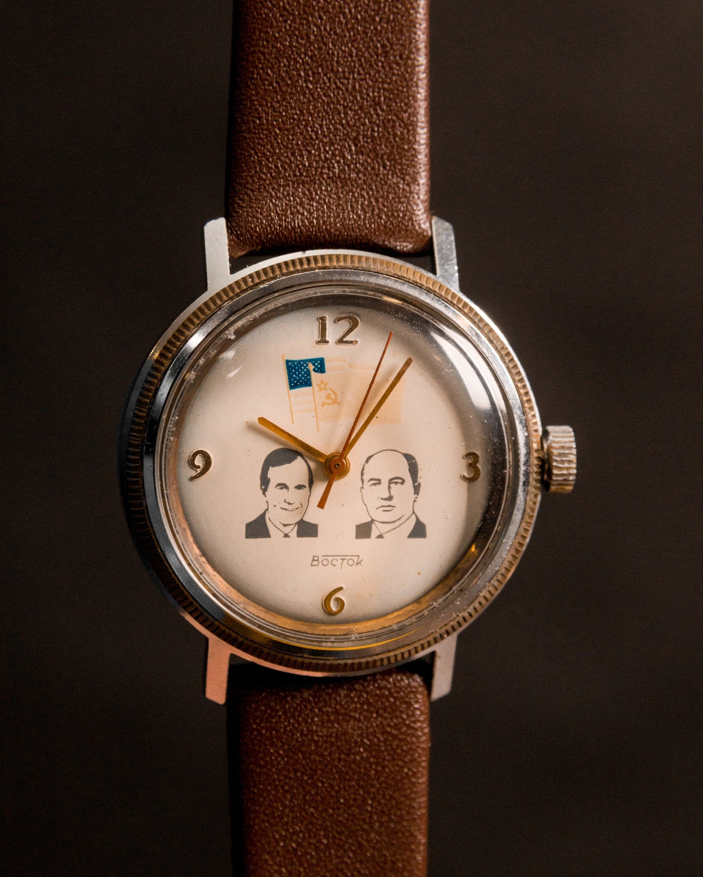 Soviet watch, Vostok watch ,Russian watch ,Vintage Watch, Mens watch ,Mechanical watch,USA / USSR flags Watch