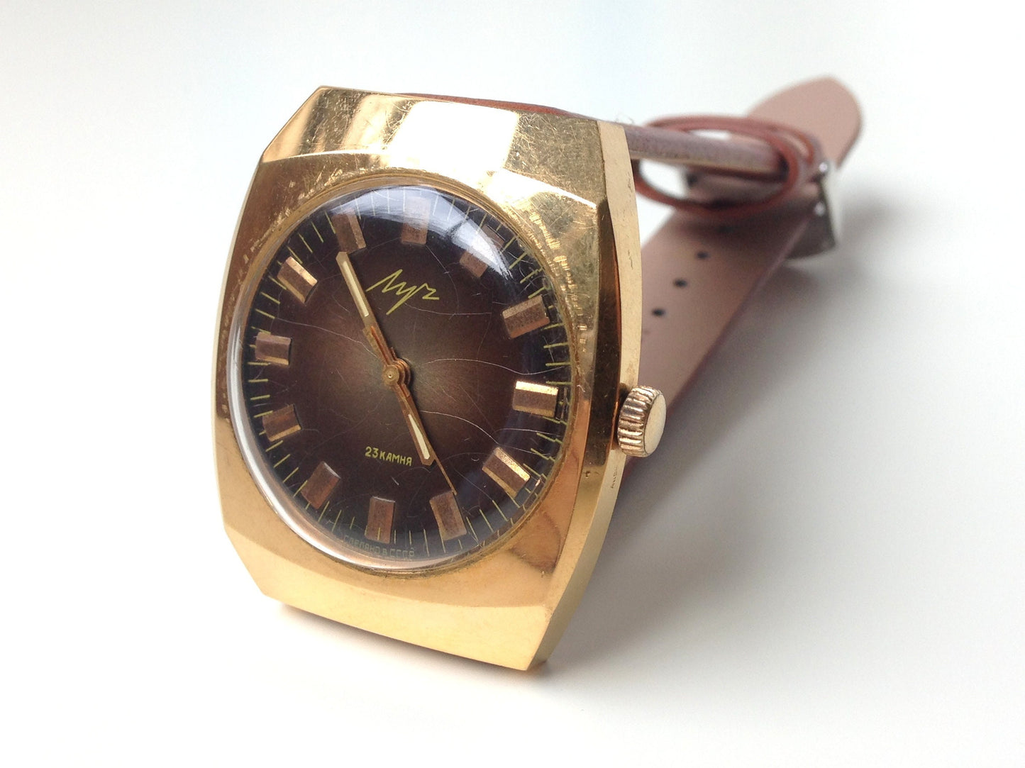Soviet watch "Luch", Mens watch ,Vintage Watch ,Ukraine watch ,gold watch , Mechanical watch , men's watch USSR watch working watch