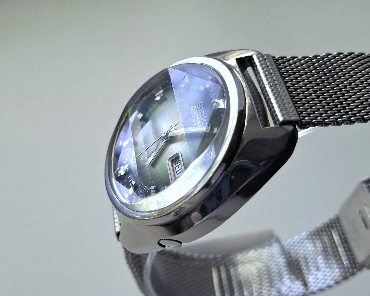 Seiko 5 Actus watch with rare glass, Vintage watch ,Japan watch ,Mens watch, Automatic watch- Orient Watch - Original Watch Japan Watch