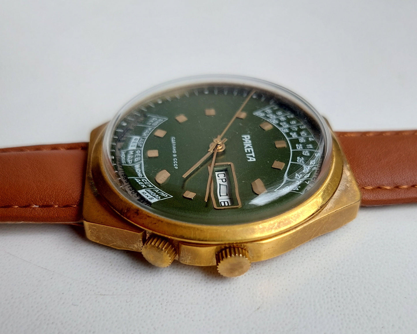 Soviet watch "RAKETA", perpetual calendar watch , Vintage Watch ,Mens watch, classic watch, Watch Men, boyfriends watch