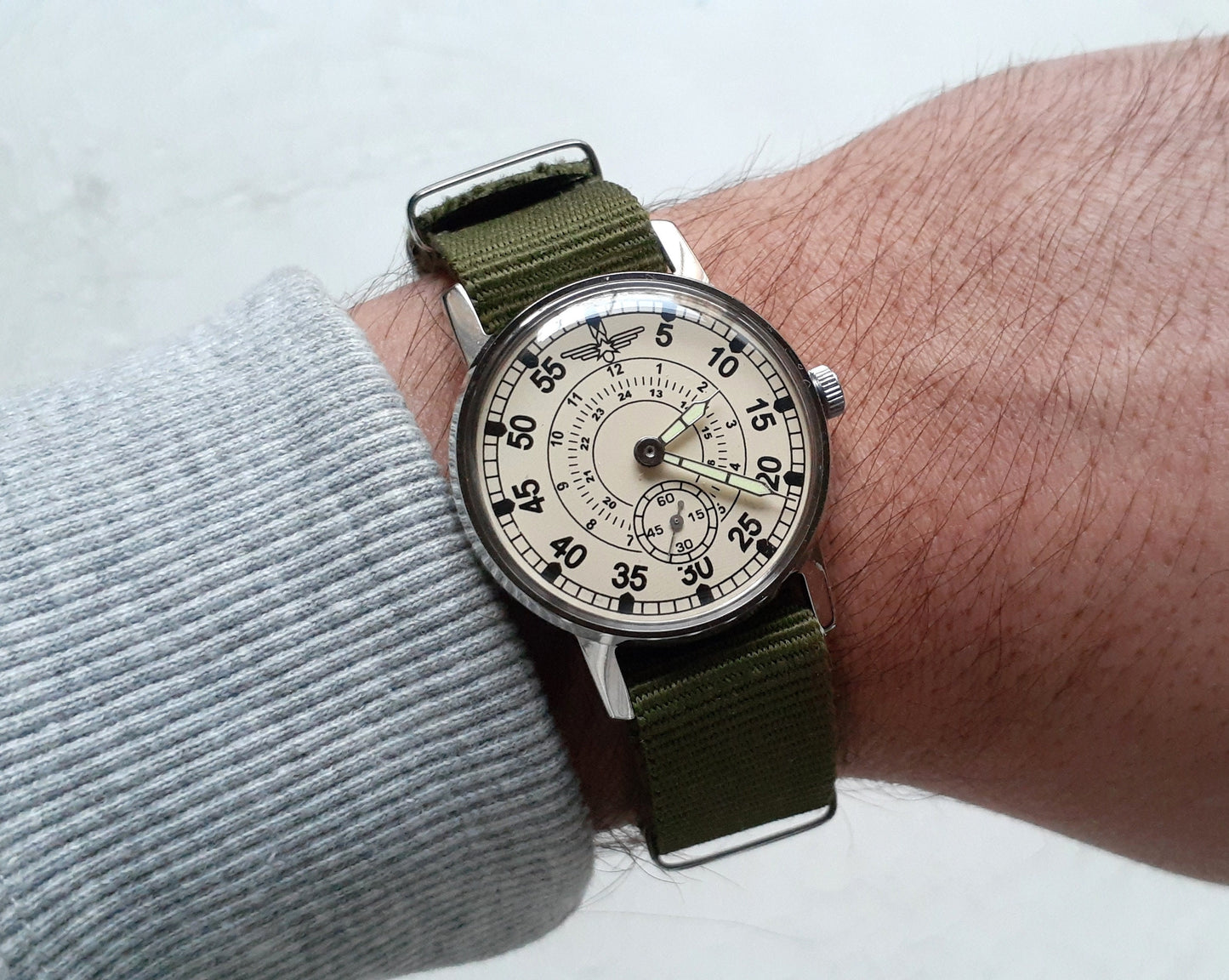 Pilot watch, Soviet watch "Pobeda" ,