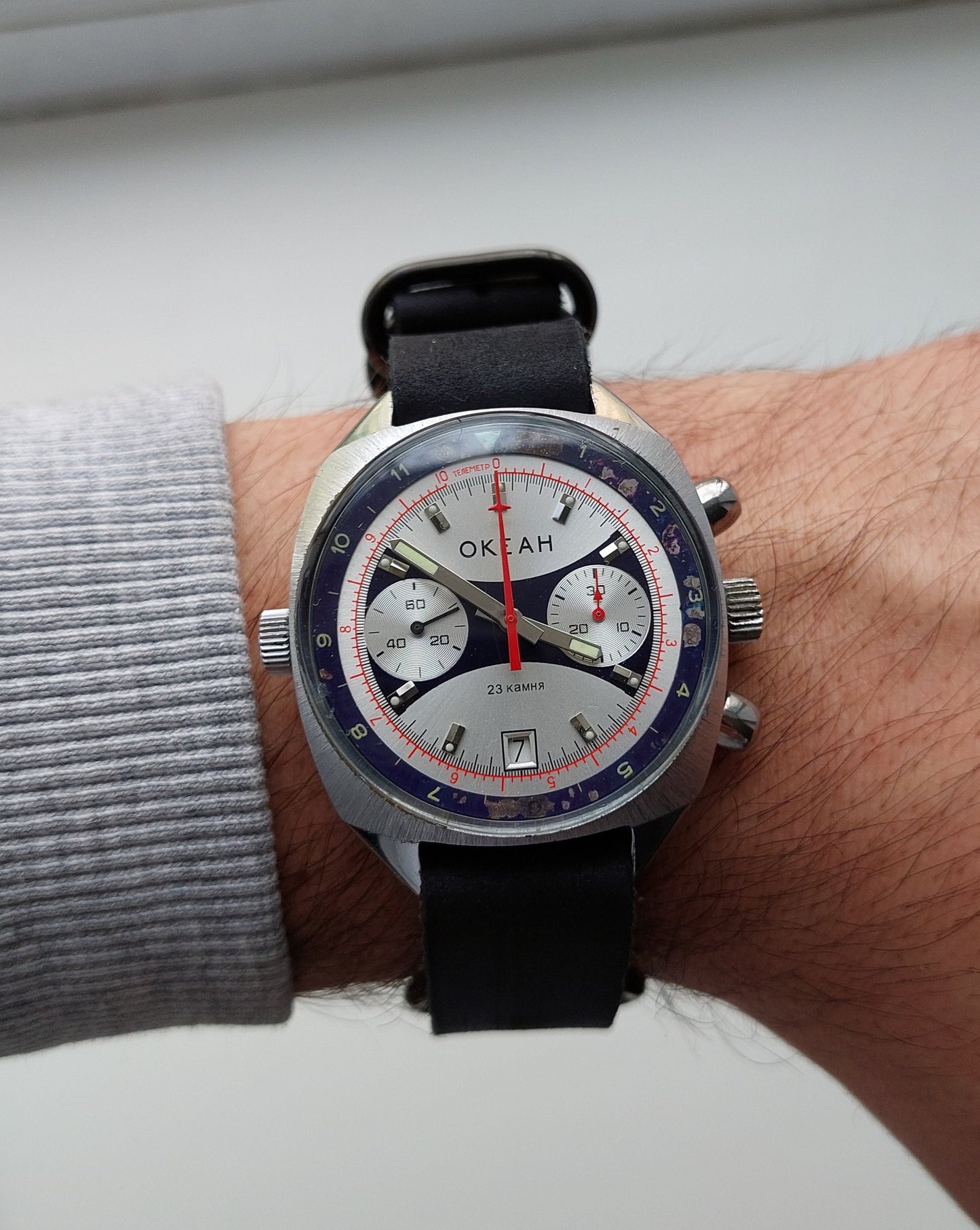 Rare watch Chronograph "Poljot", Shturmanskie watch, Ocean watch ,Vintage Watch ,Ukraine watch, Mechanical watch , air force watch