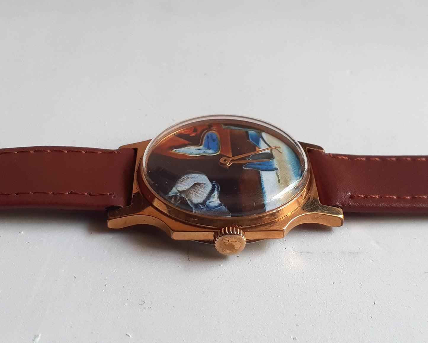 Soviet watch ,Melting Watch, Soft Watch, Persistence of Memory by Salvador Dali ,Mens watch