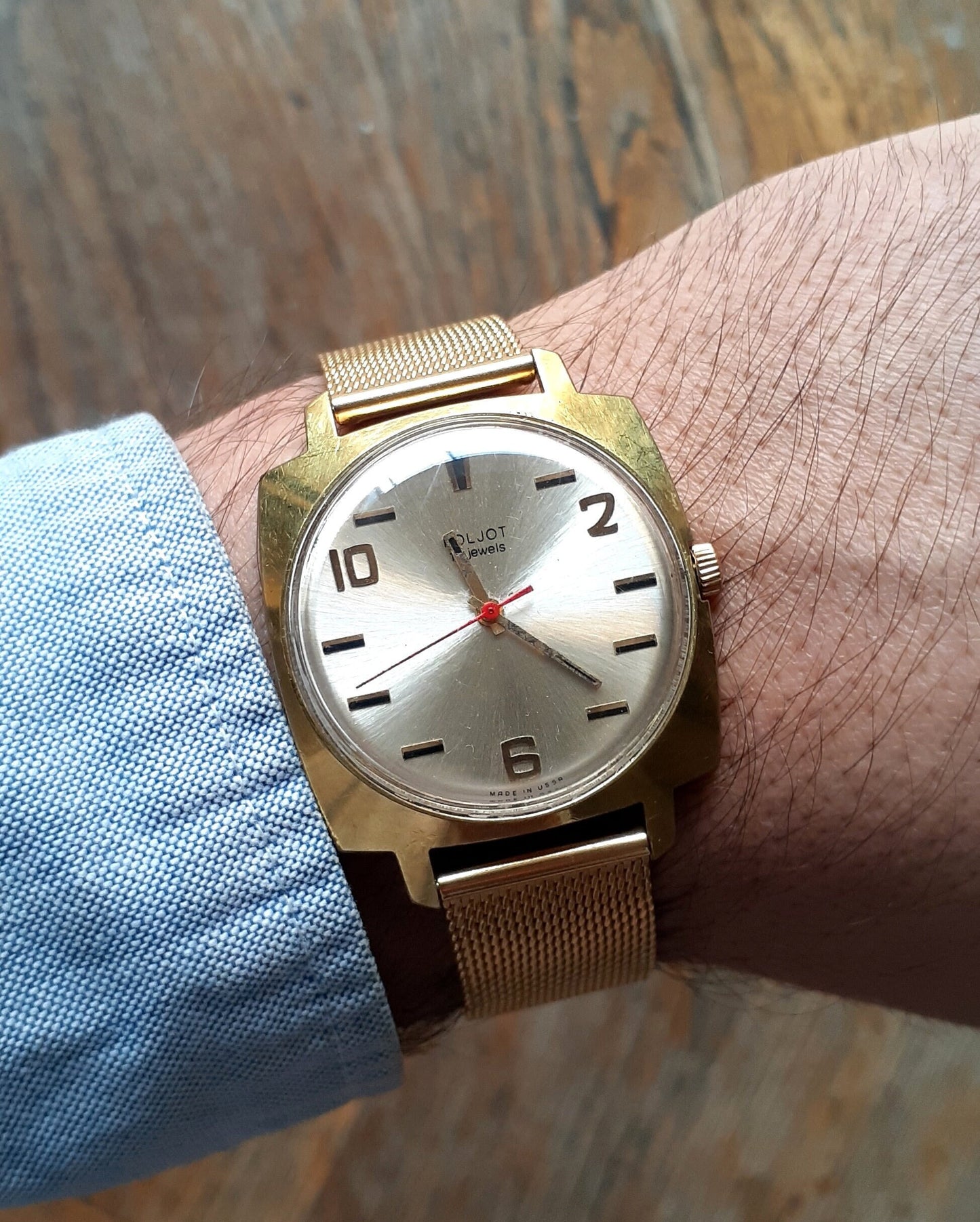 Rare watch "Poljot", Men's watch, gold plated watch