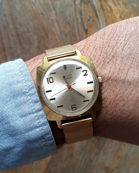 Rare watch "Poljot", Men's watch, gold plated watch