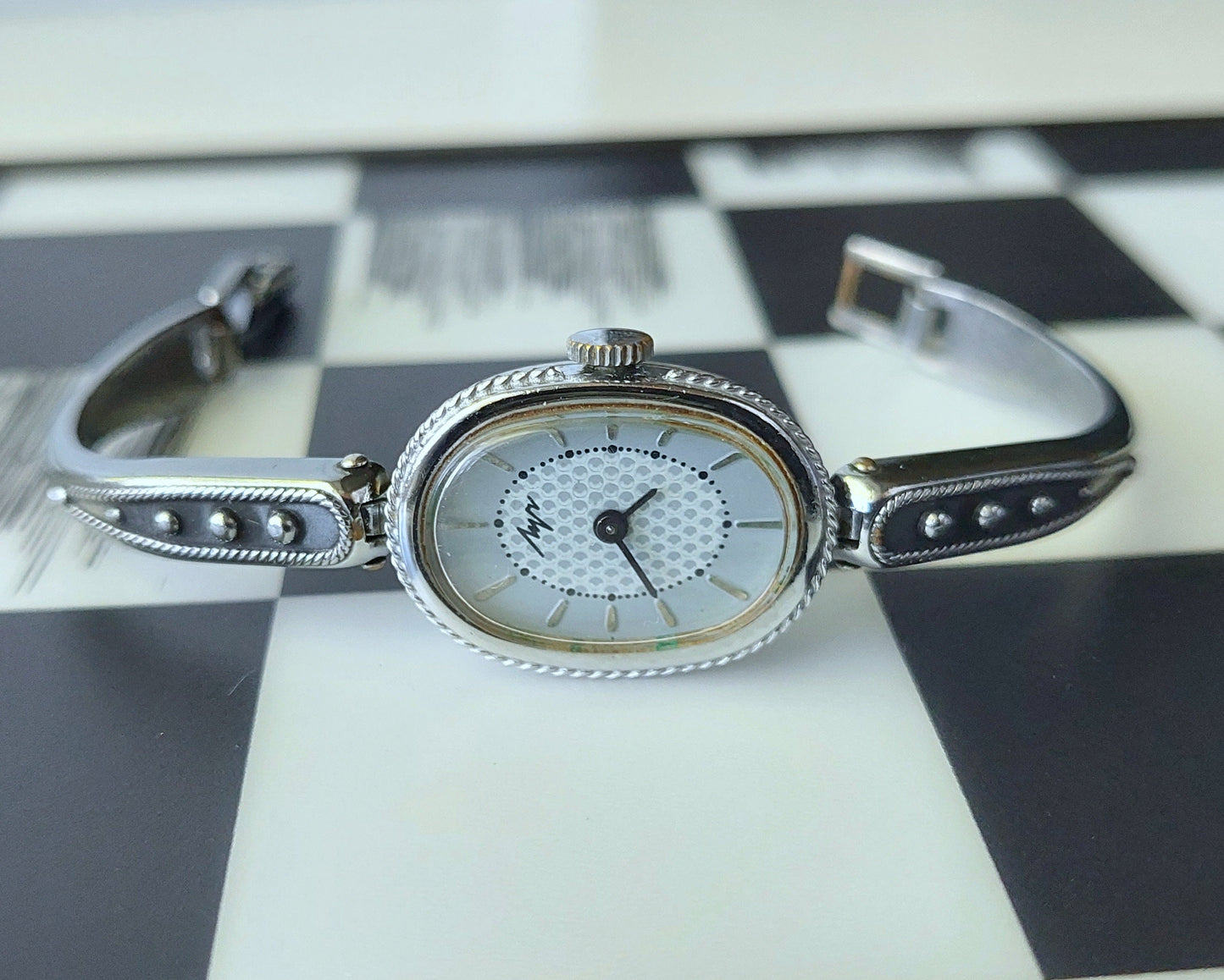 Soviet watch "Luch" with beautiful bracelet , Vintage Watch ,Womens watch ,silver watch , Mechanical watch