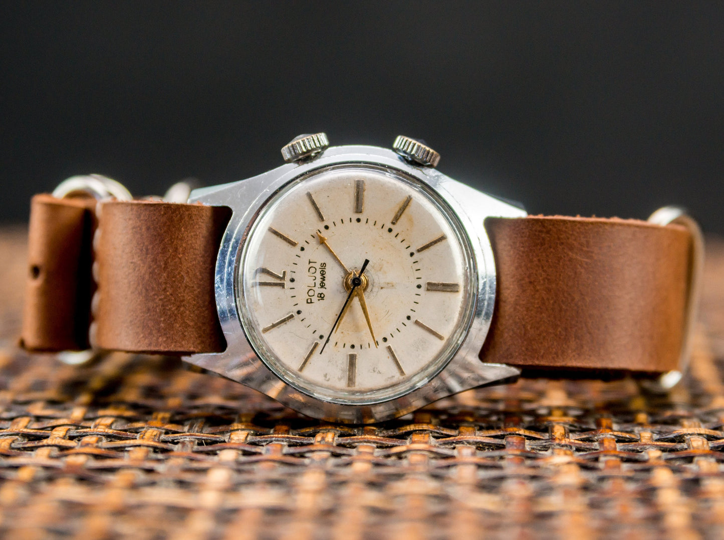 Vintage watch with signal, Alarm watch "Poljot" , Soviet watch, Alarm watch , Ukraine watch ,Mens watch ,Mechanical watch