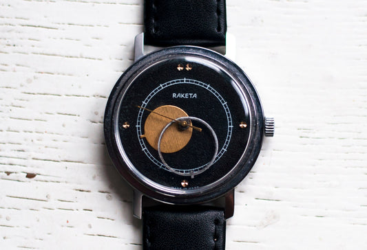 Rare watch, Soviet watch "Raketa", Ukraine watch ,Vintage Watch, Mens watch ,Mechanical watch, Moon Sun watch, boyfriends watch