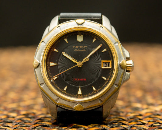 Titanium watch, Vintage watch "Orient",   Mens watch, Mechanical watch ,Titanium Watch ,Original Watch