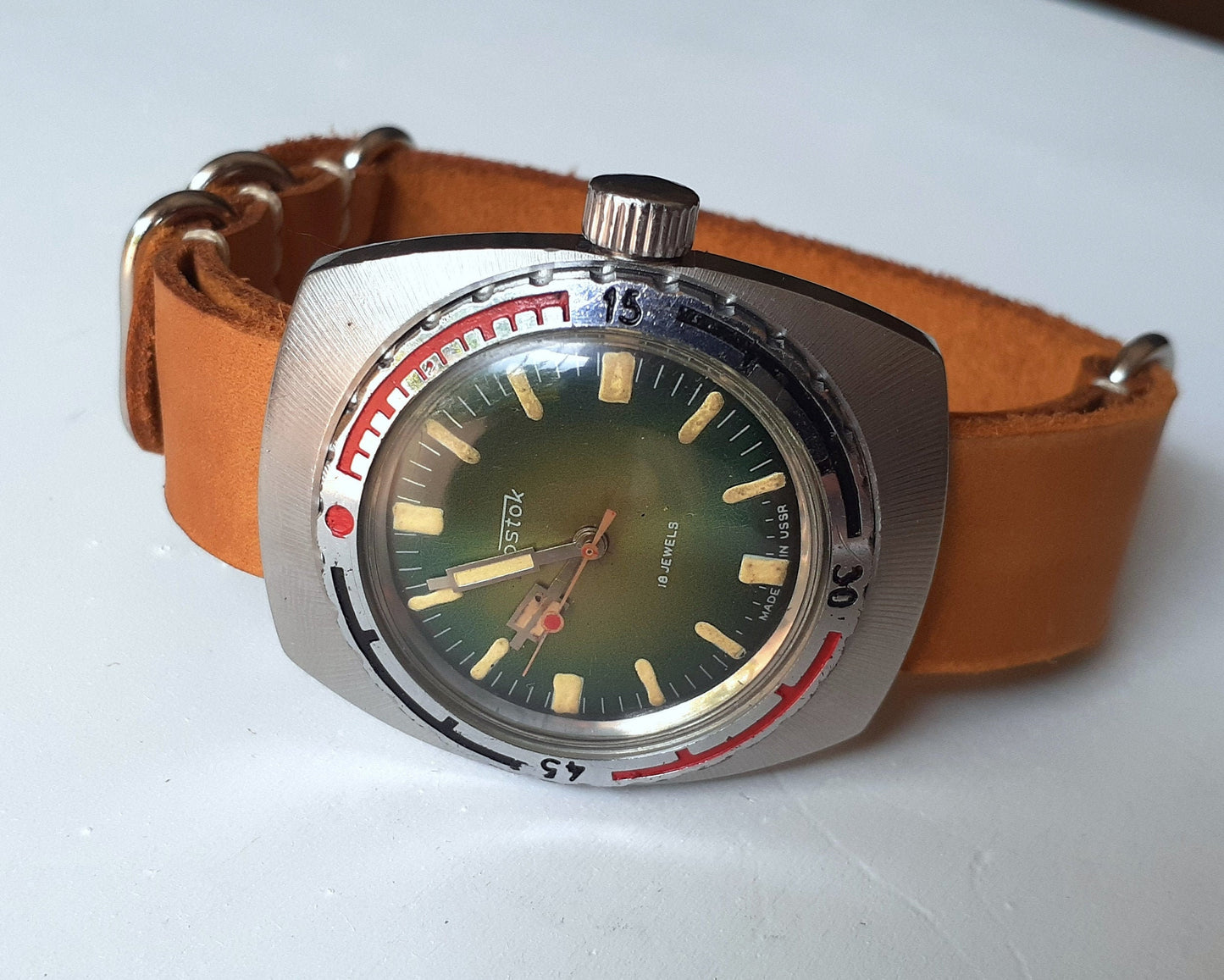 Dive watch "Amphibian" "Wostok", Soviet watch , Men watch Mechanical watch