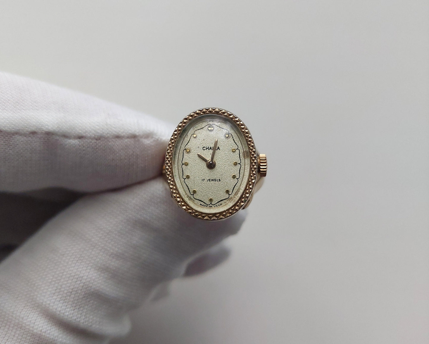 Vintage ring watch "Chaika", Watch ring , ring watch
