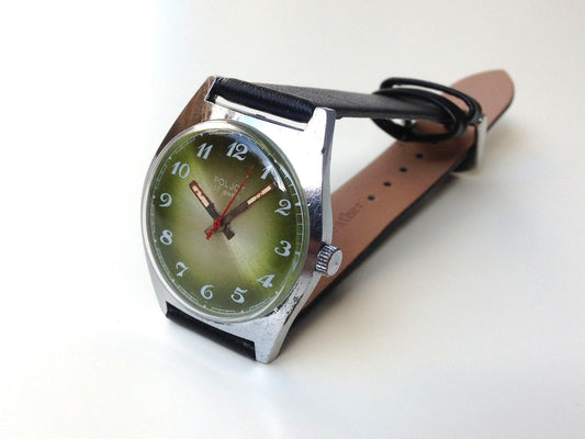 Soviet watch "Poljot",Men's watch, Green Watch, classic watch, Soviet watch ,Vintage Watch ,Mens watch