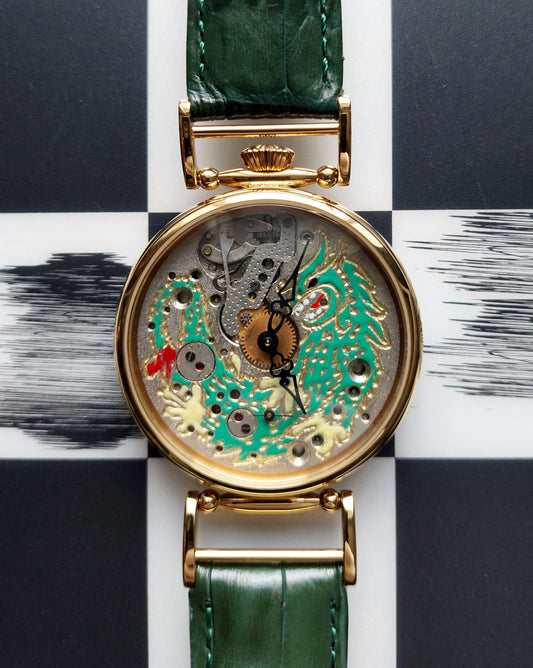 Soviet watch "Molnija"- Dragon watch, Engraved watch, Personalized watch