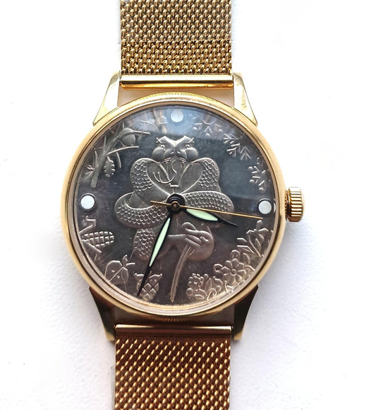 Soviet watch , Snake watch, Coin watch,  Snake Coin watch, Silver coin watch